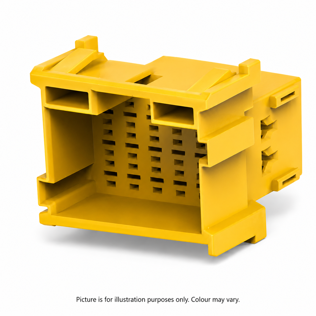 18-way male automotive connector housing – picture for illustration purposes only, colour may vary