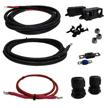 DAF XF and XG inverter installation kit with conduited cables, fuses, holders, fixings and cable glands