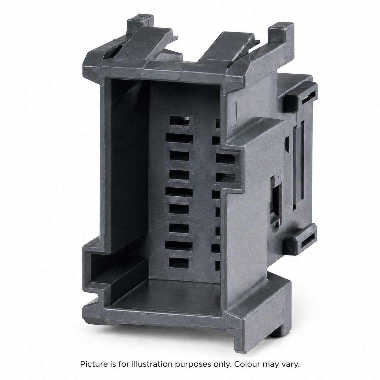 6-way male automotive connector housing – picture for illustration purposes only, colour may vary
