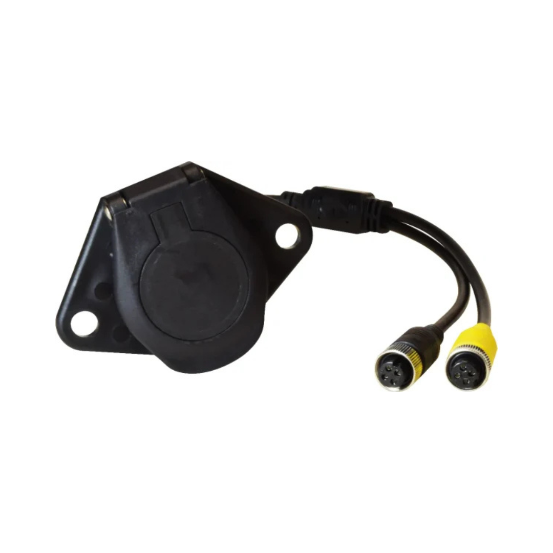 Tractor Socket for Two Cameras (4 Pin) (Blue Coil Compatible)