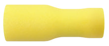Yellow 6.3mm fully insulated female spade terminals for 4.0–6.0mm² cable