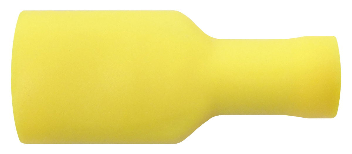 Yellow 9.4mm fully insulated female spade terminals for 4.0–6.0mm² cable